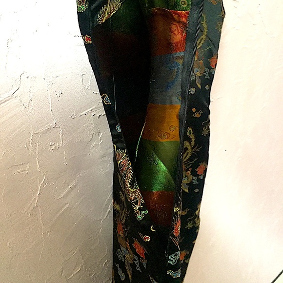 Traditional Dragon + Floral Chinese Kimono - Picture 8 of 11